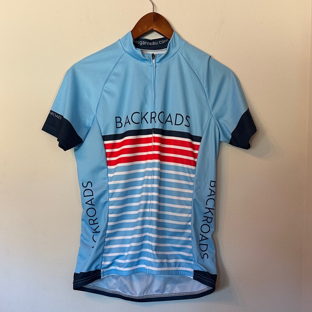 Louis Garneau Light Blue Backroads Cycling Jersey